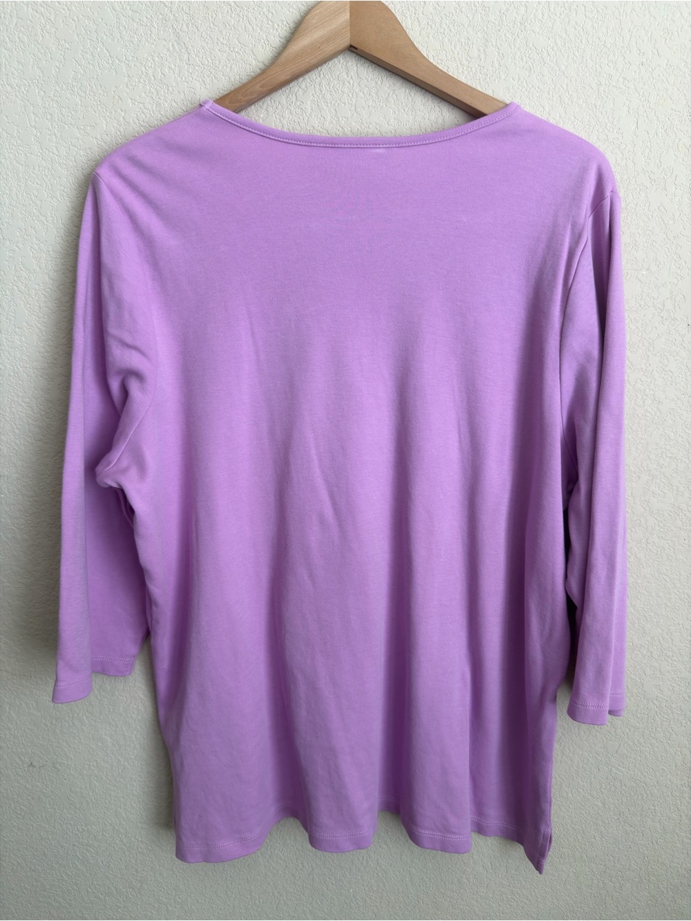 Quacker Factory Botanical Bicycle Embroidered Rhinestone Top XL Purple Whimsical - Picture 13 of 16